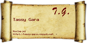 Tassy Gara névjegykártya